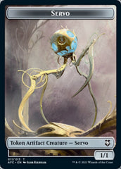 Servo // Treasure Double-Sided Token [Dungeons & Dragons: Adventures in the Forgotten Realms Commander Tokens] MTG Single Magic: The Gathering | Red Claw Gaming