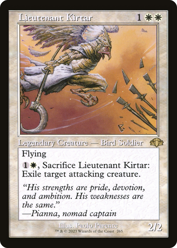 Lieutenant Kirtar (Retro) [Dominaria Remastered] MTG Single Magic: The Gathering | Red Claw Gaming