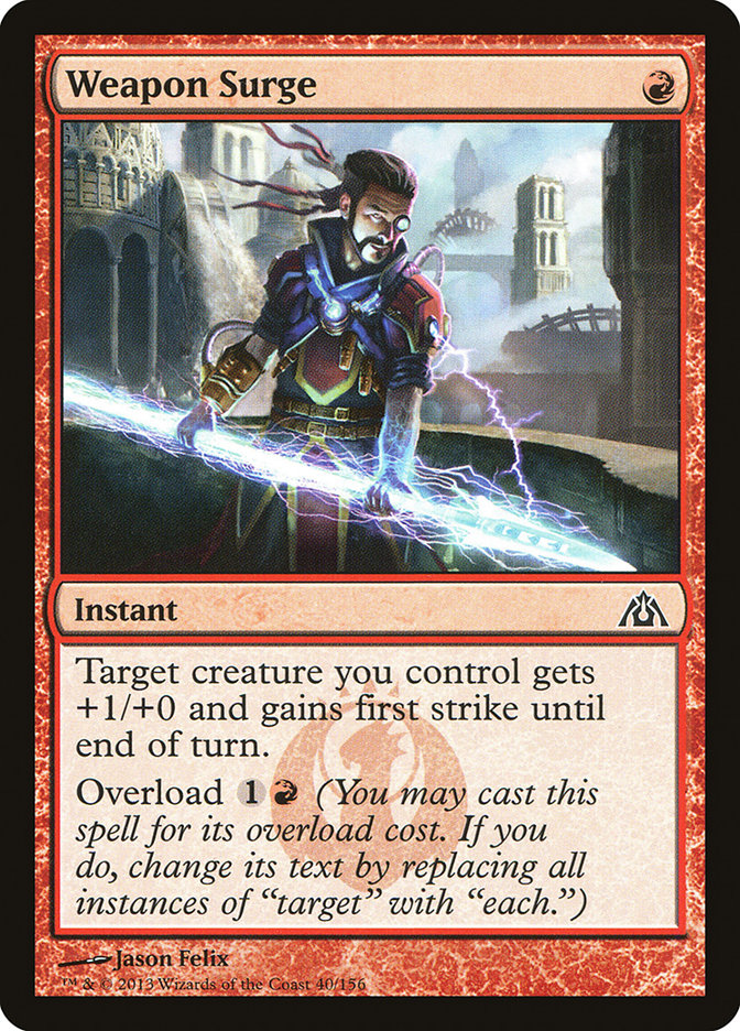 Weapon Surge [Dragon's Maze] MTG Single Magic: The Gathering | Red Claw Gaming
