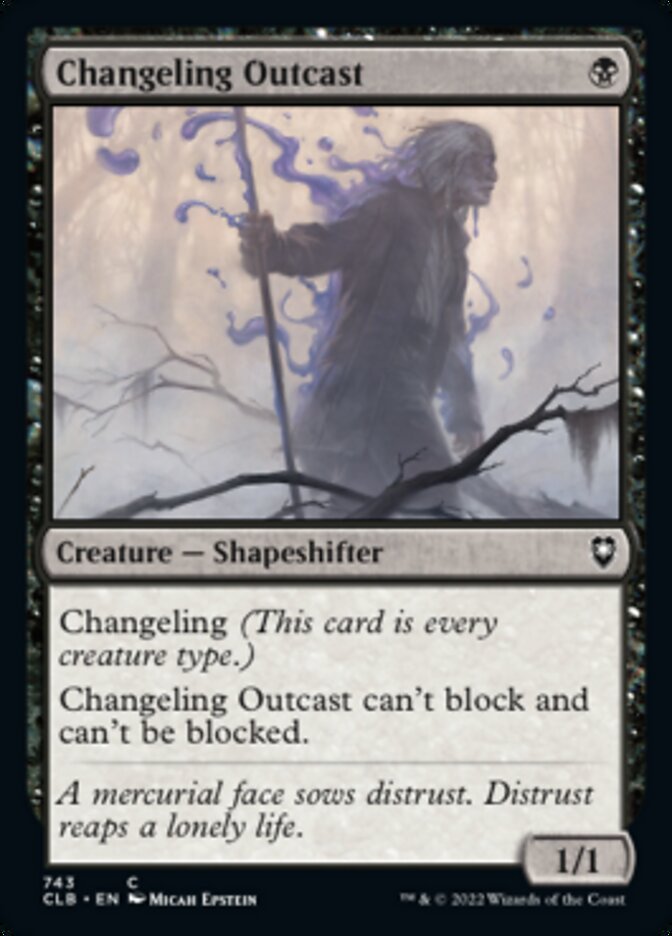 Changeling Outcast [Commander Legends: Battle for Baldur's Gate] MTG Single Magic: The Gathering | Red Claw Gaming