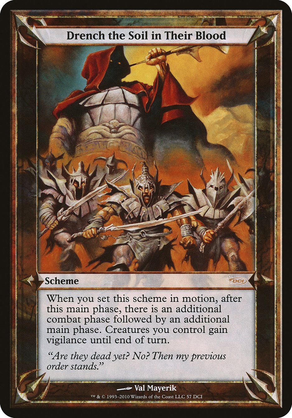 Drench the Soil in Their Blood (Schemes) [Promotional Schemes] MTG Single Magic: The Gathering | Red Claw Gaming