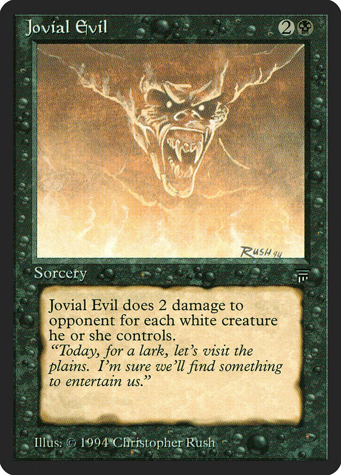 Jovial Evil [Legends] MTG Single Magic: The Gathering | Red Claw Gaming