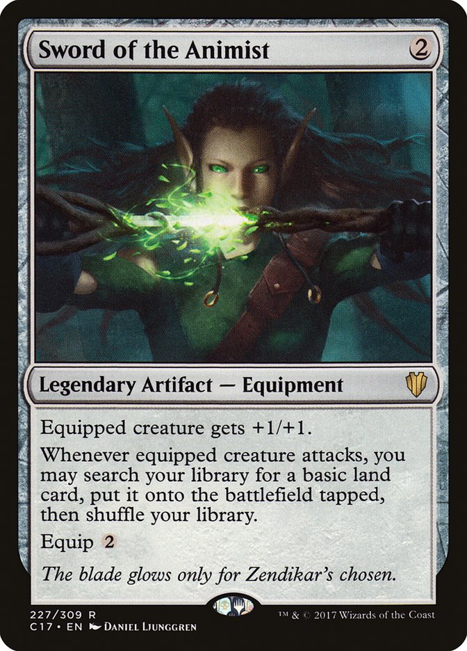 Sword of the Animist [Commander 2017] MTG Single Magic: The Gathering | Red Claw Gaming