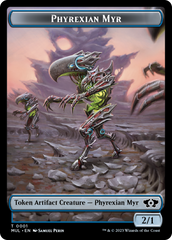 Phyrexian Myr // Wrenn and Realmbreaker Emblem Double-Sided Token [March of the Machine Tokens] MTG Single Magic: The Gathering | Red Claw Gaming