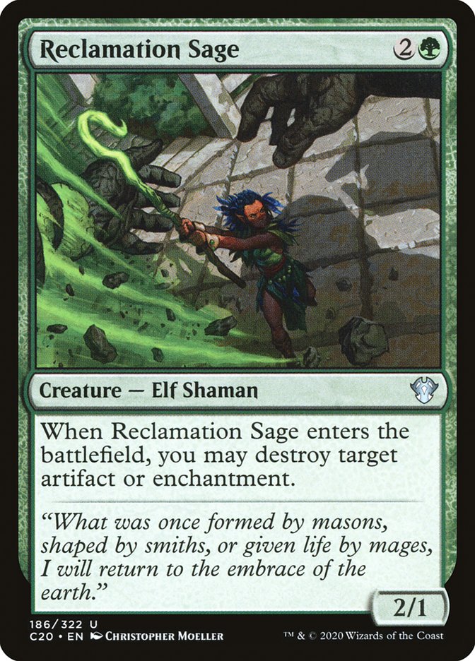 Reclamation Sage [Commander 2020] MTG Single Magic: The Gathering | Red Claw Gaming