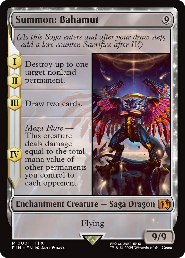 Summon: Bahamut [FINAL FANTASY] MTG Single Magic: The Gathering | Red Claw Gaming