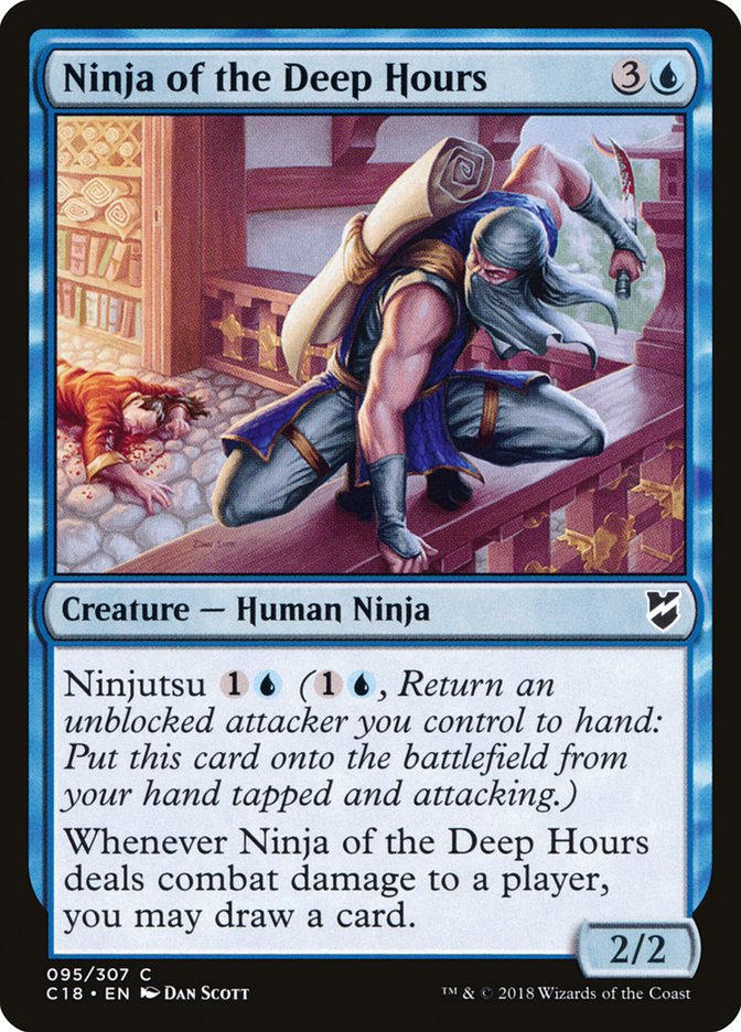 Ninja of the Deep Hours [Commander 2018] MTG Single Magic: The Gathering | Red Claw Gaming