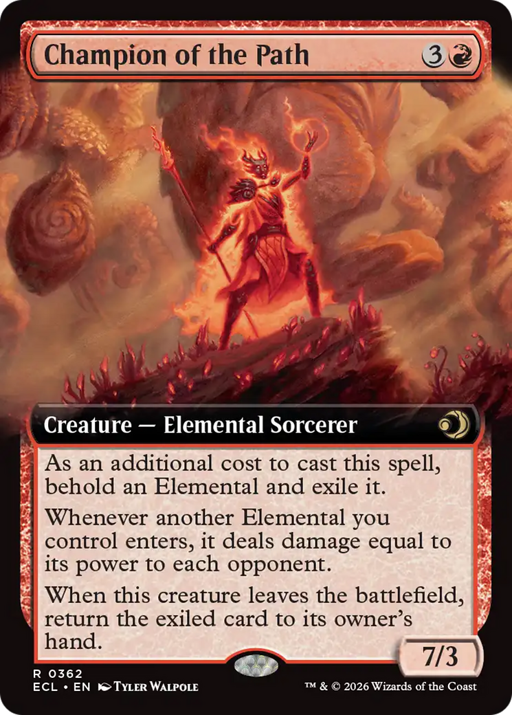 Champion of the Path (Extended Art) [Lorwyn Eclipsed] MTG Single Magic: The Gathering | Red Claw Gaming
