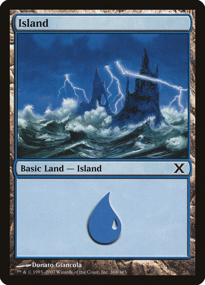 Island (368) [Tenth Edition] MTG Single Magic: The Gathering | Red Claw Gaming
