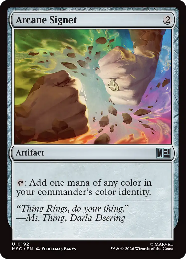 Arcane Signet (0192) (Surge Foil) [Marvel Super Heroes Commander] | Red Claw Gaming