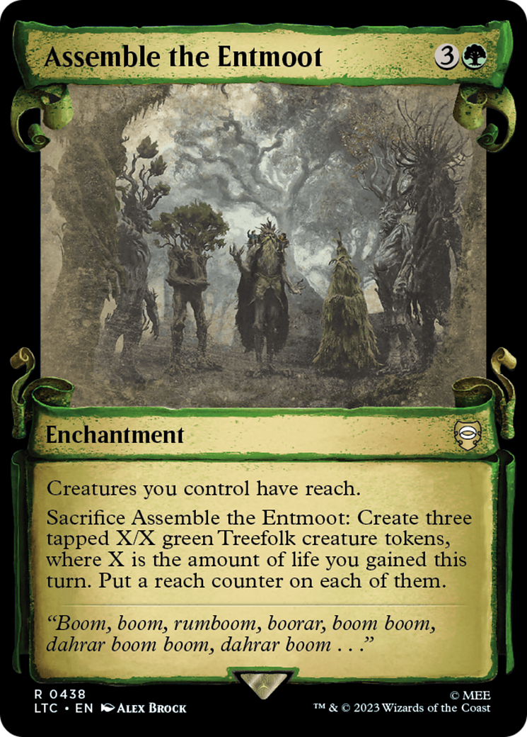 Assemble the Entmoot [The Lord of the Rings: Tales of Middle-Earth Commander Showcase Scrolls] MTG Single Magic: The Gathering | Red Claw Gaming