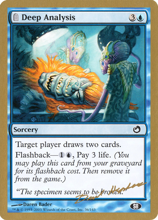 Deep Analysis (Dave Humpherys) (SB) [World Championship Decks 2003] MTG Single Magic: The Gathering    | Red Claw Gaming