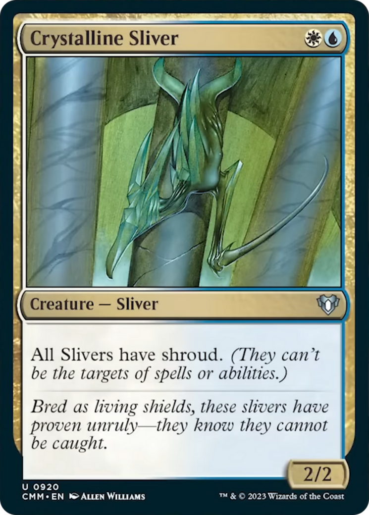 Crystalline Sliver [Commander Masters] MTG Single Magic: The Gathering | Red Claw Gaming