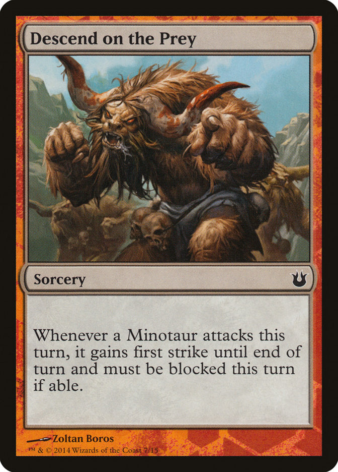 Descend on the Prey [Born of the Gods Battle the Horde] MTG Single Magic: The Gathering | Red Claw Gaming