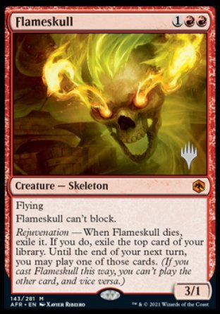 Flameskull (Promo Pack) [Dungeons & Dragons: Adventures in the Forgotten Realms Promos] MTG Single Magic: The Gathering | Red Claw Gaming