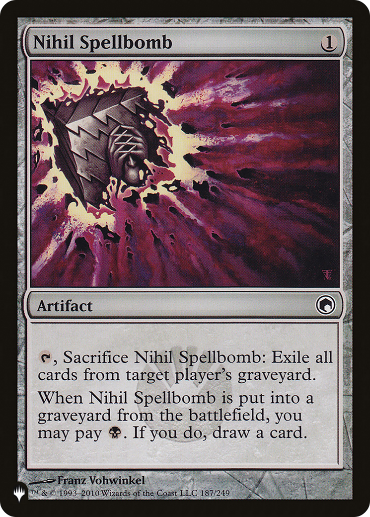 Nihil Spellbomb [The List] MTG Single Magic: The Gathering | Red Claw Gaming