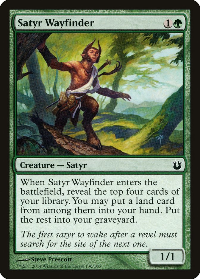 Satyr Wayfinder [Born of the Gods] MTG Single Magic: The Gathering | Red Claw Gaming