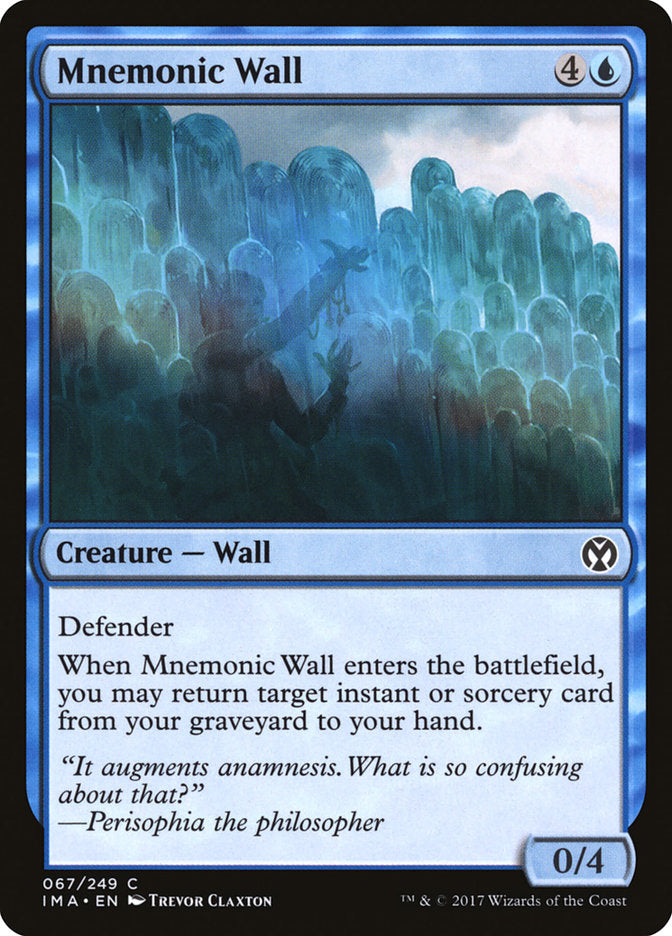 Mnemonic Wall [Iconic Masters] MTG Single Magic: The Gathering | Red Claw Gaming