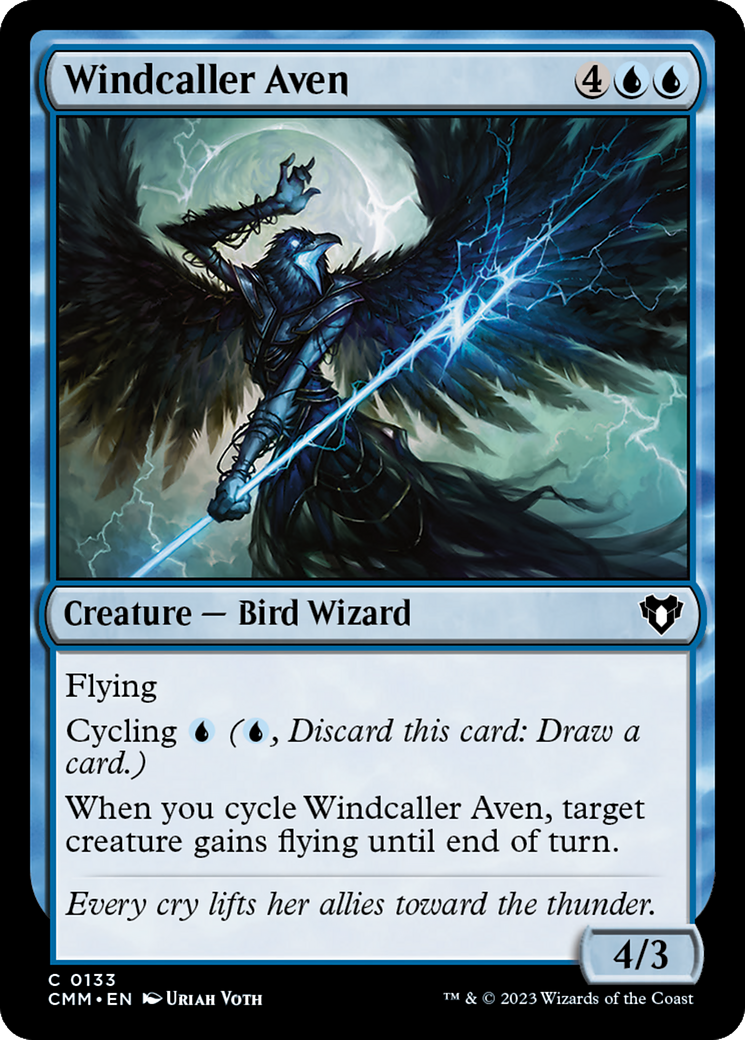 Windcaller Aven [Commander Masters] MTG Single Magic: The Gathering | Red Claw Gaming