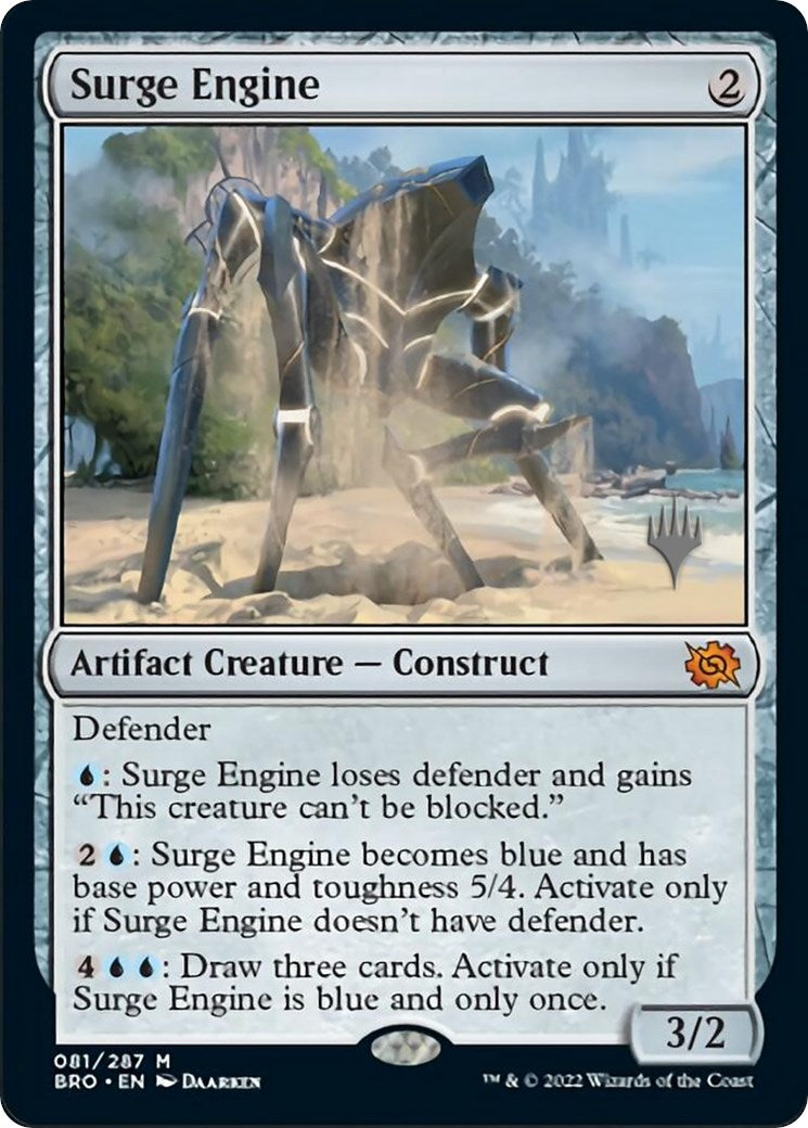 Surge Engine (Promo Pack) [The Brothers' War Promos] MTG Single Magic: The Gathering | Red Claw Gaming