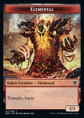 Soldier // Elemental Double-Sided Token [Dominaria United Tokens] MTG Single Magic: The Gathering | Red Claw Gaming