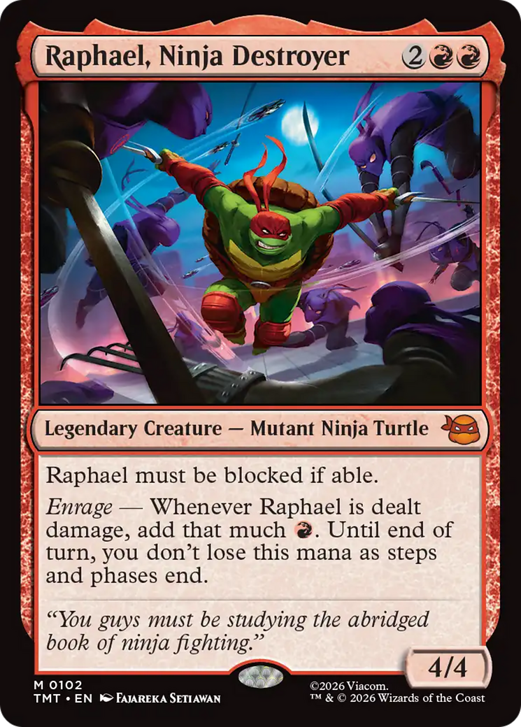 Raphael, Ninja Destroyer [Teenage Mutant Ninja Turtles] MTG Single Magic: The Gathering | Red Claw Gaming