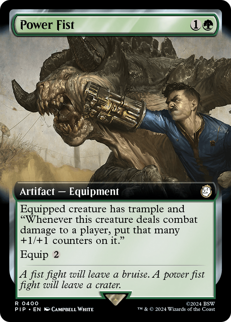 Power Fist (Extended Art) [Fallout] MTG Single Magic: The Gathering    | Red Claw Gaming
