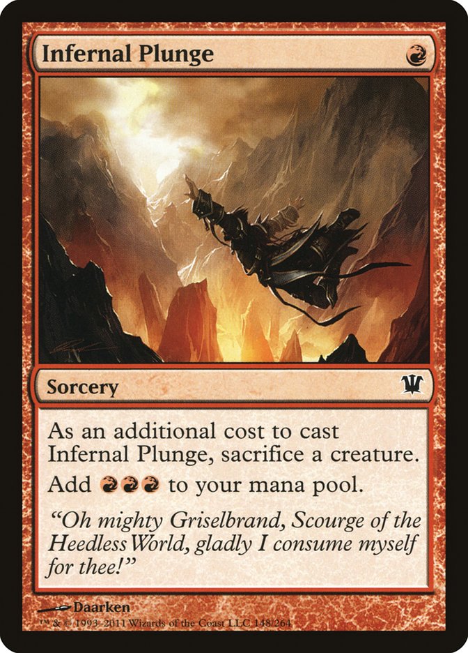 Infernal Plunge [Innistrad] MTG Single Magic: The Gathering | Red Claw Gaming