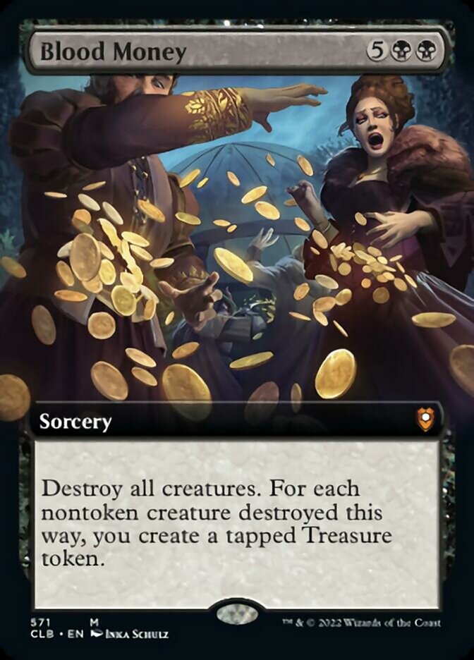 Blood Money (Extended Art) [Commander Legends: Battle for Baldur's Gate] MTG Single Magic: The Gathering | Red Claw Gaming