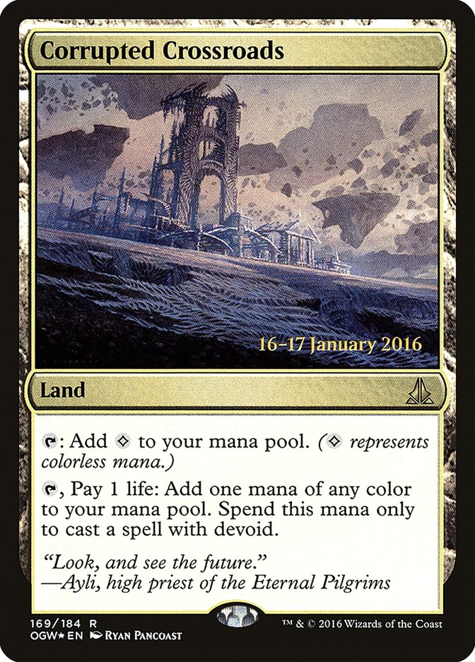 Corrupted Crossroads [Oath of the Gatewatch Prerelease Promos] MTG Single Magic: The Gathering | Red Claw Gaming