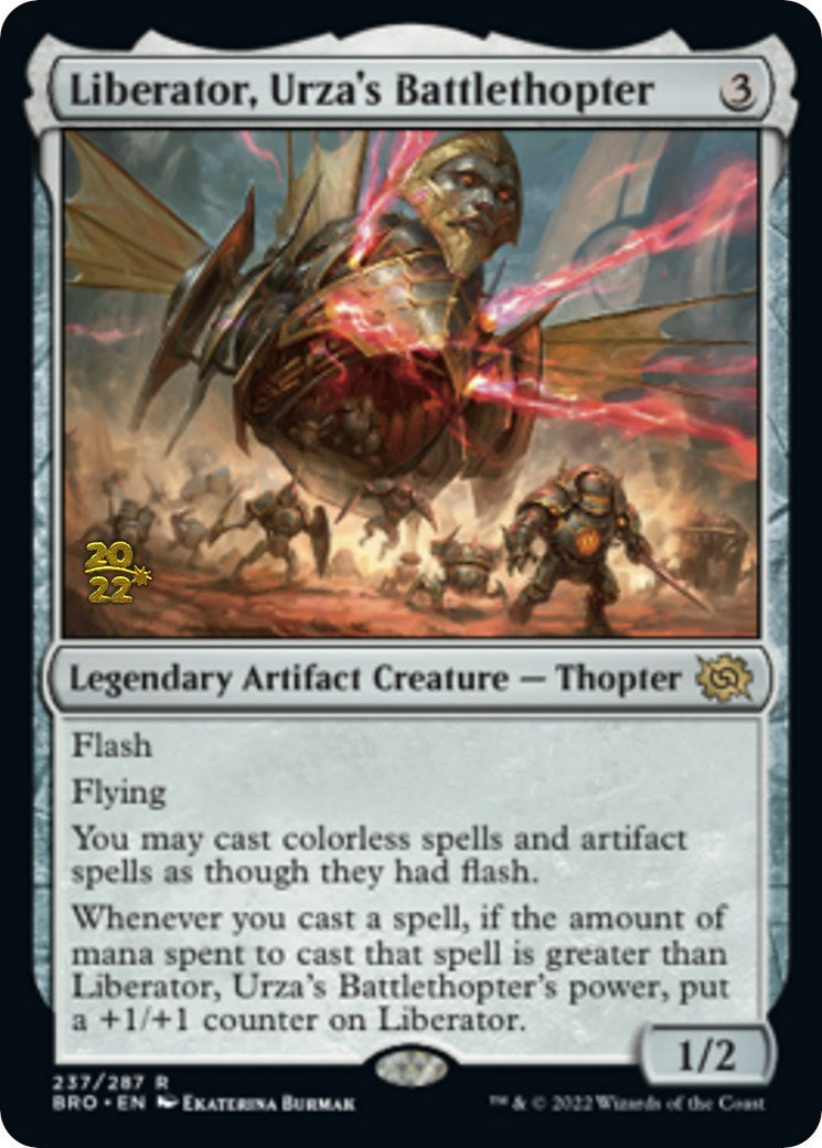 Liberator, Urza's Battlethopter [The Brothers' War Prerelease Promos] MTG Single Magic: The Gathering | Red Claw Gaming