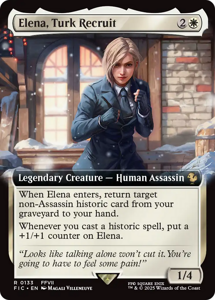 Elena, Turk Recruit (Extended Art) [FINAL FANTASY Commander] MTG Single Magic: The Gathering | Red Claw Gaming