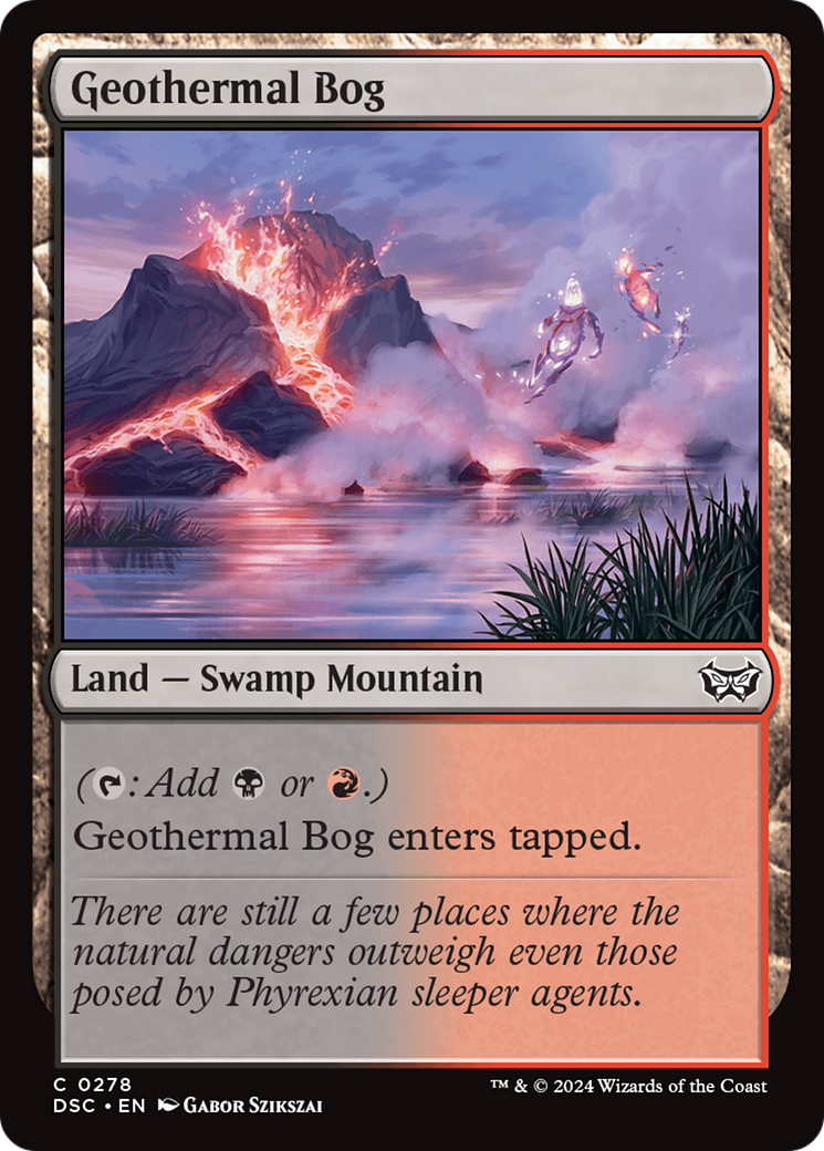 Geothermal Bog [Duskmourn: House of Horror Commander] MTG Single Magic: The Gathering | Red Claw Gaming