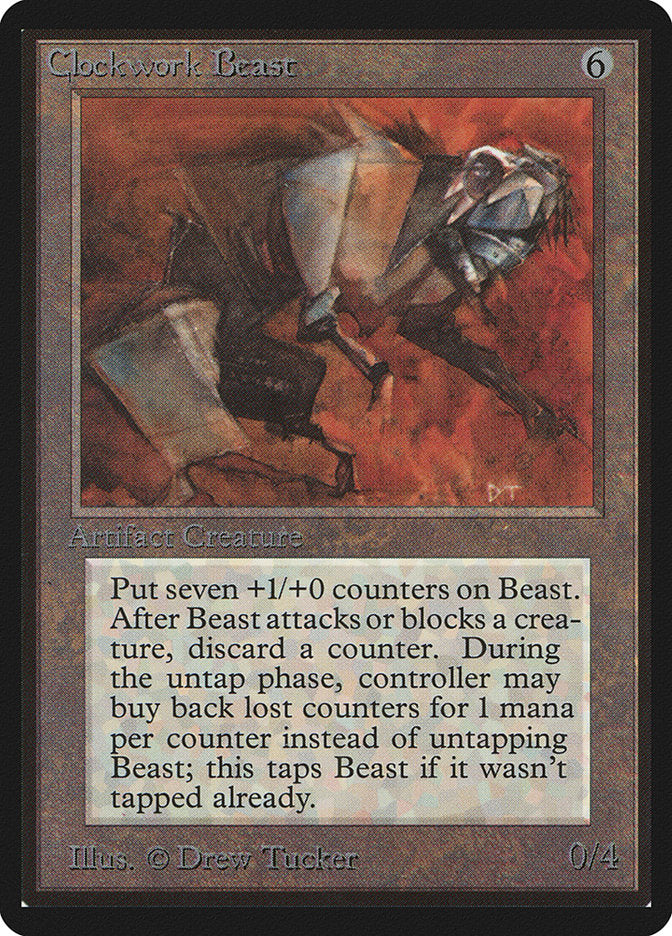 Clockwork Beast [Beta Edition] MTG Single Magic: The Gathering | Red Claw Gaming
