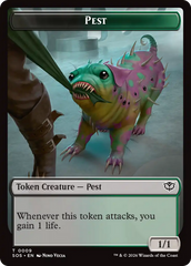 Fractal (0005) // Pest (0009) Double-Sided Token [Secrets of Strixhaven Tokens] MTG Single Magic: The Gathering | Red Claw Gaming