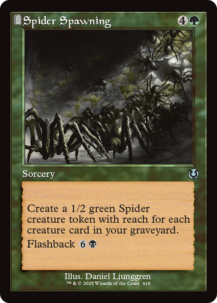 Spider Spawning (Retro Frame) [Innistrad Remastered] MTG Single Magic: The Gathering | Red Claw Gaming