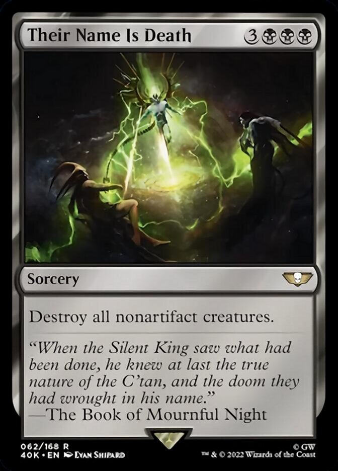 Their Name Is Death (Surge Foil) [Warhammer 40,000] MTG Single Magic: The Gathering | Red Claw Gaming