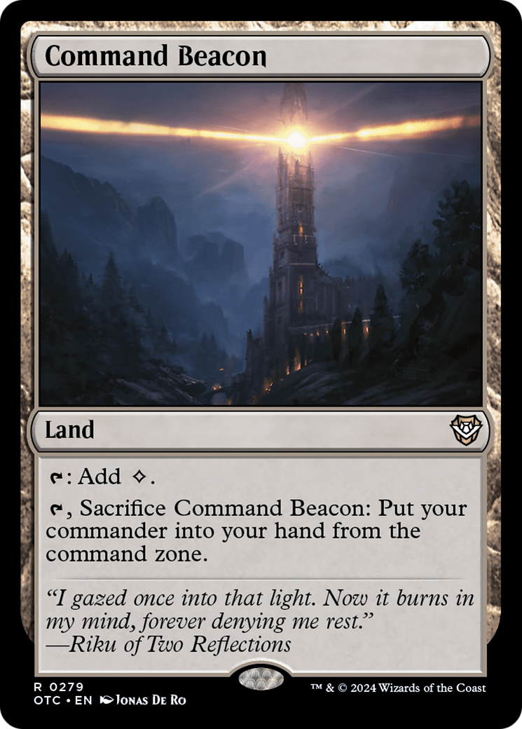Command Beacon [Outlaws of Thunder Junction Commander] MTG Single Magic: The Gathering | Red Claw Gaming