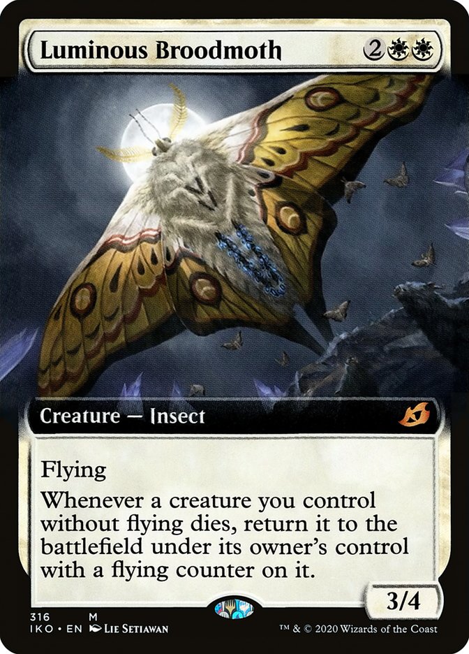 Luminous Broodmoth (Extended Art) (316) [Ikoria: Lair of Behemoths] MTG Single Magic: The Gathering | Red Claw Gaming