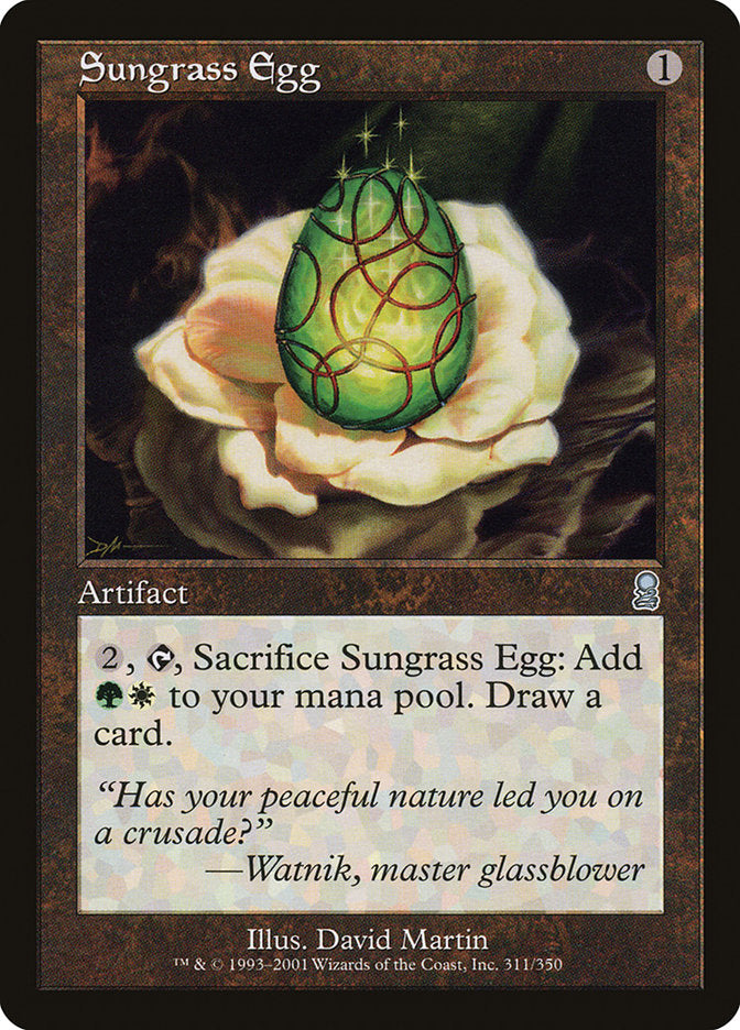 Sungrass Egg [Odyssey] MTG Single Magic: The Gathering | Red Claw Gaming
