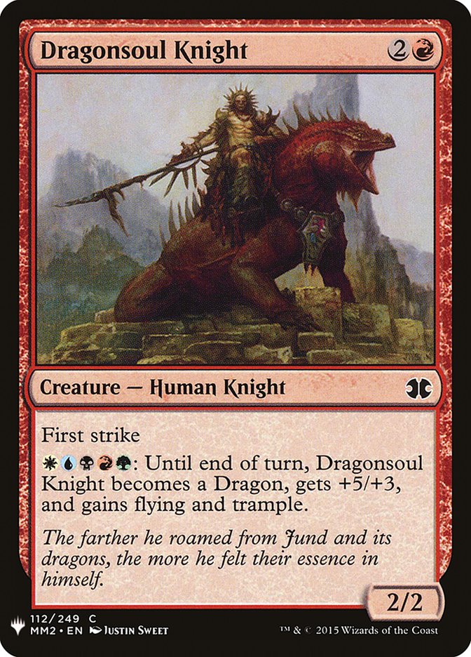 Dragonsoul Knight [Mystery Booster] MTG Single Magic: The Gathering | Red Claw Gaming