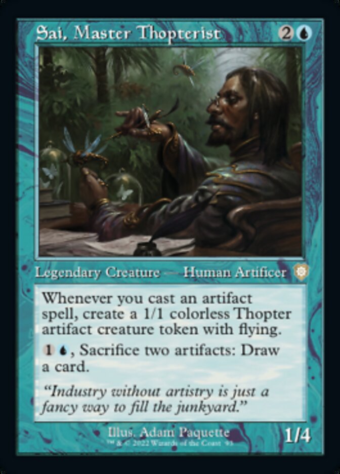Sai, Master Thopterist (Retro) [The Brothers' War Commander] MTG Single Magic: The Gathering | Red Claw Gaming