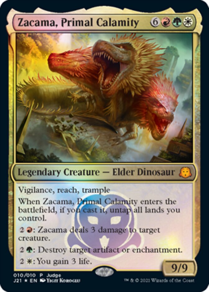 Zacama, Primal Calamity [Judge Gift Cards 2021] MTG Single Magic: The Gathering | Red Claw Gaming