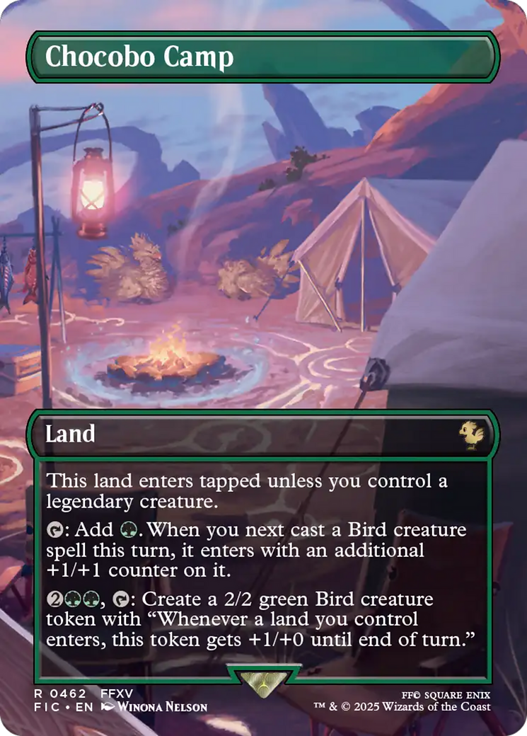 Chocobo Camp (Borderless) [FINAL FANTASY Commander] MTG Single Magic: The Gathering | Red Claw Gaming