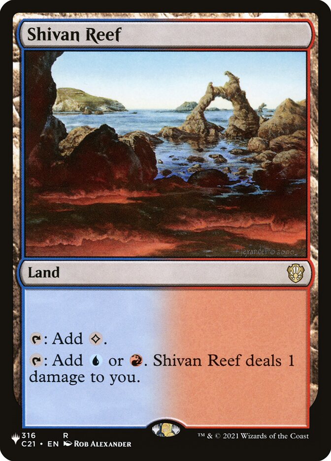 Shivan Reef [Secret Lair: Heads I Win, Tails You Lose] MTG Single Magic: The Gathering | Red Claw Gaming