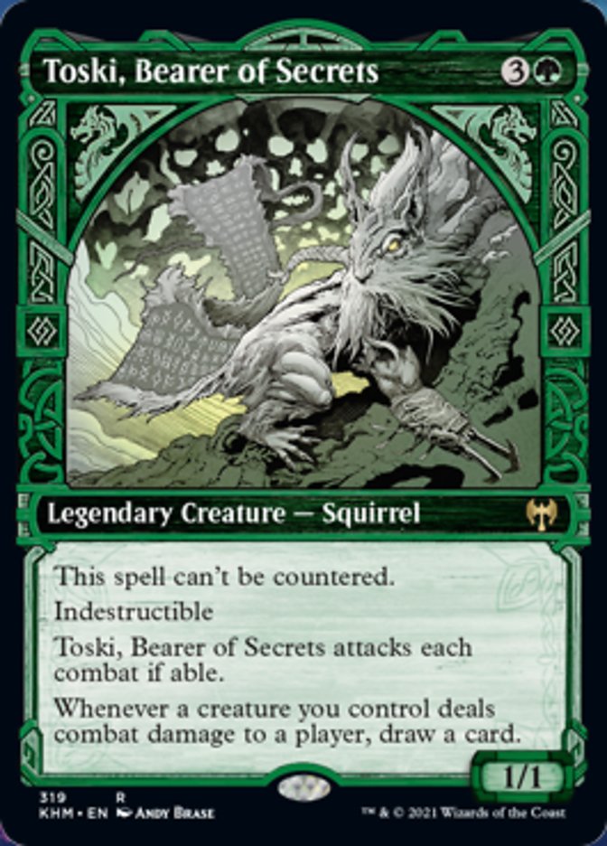 Toski, Bearer of Secrets (Showcase) [Kaldheim] MTG Single Magic: The Gathering | Red Claw Gaming