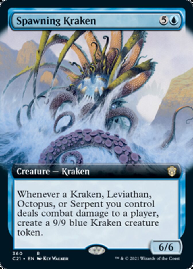 Spawning Kraken (Extended Art) [Commander 2021] MTG Single Magic: The Gathering | Red Claw Gaming