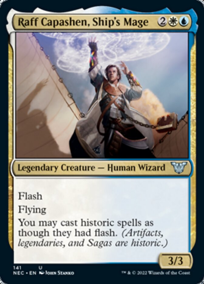 Raff Capashen, Ship's Mage [Kamigawa: Neon Dynasty Commander] MTG Single Magic: The Gathering | Red Claw Gaming