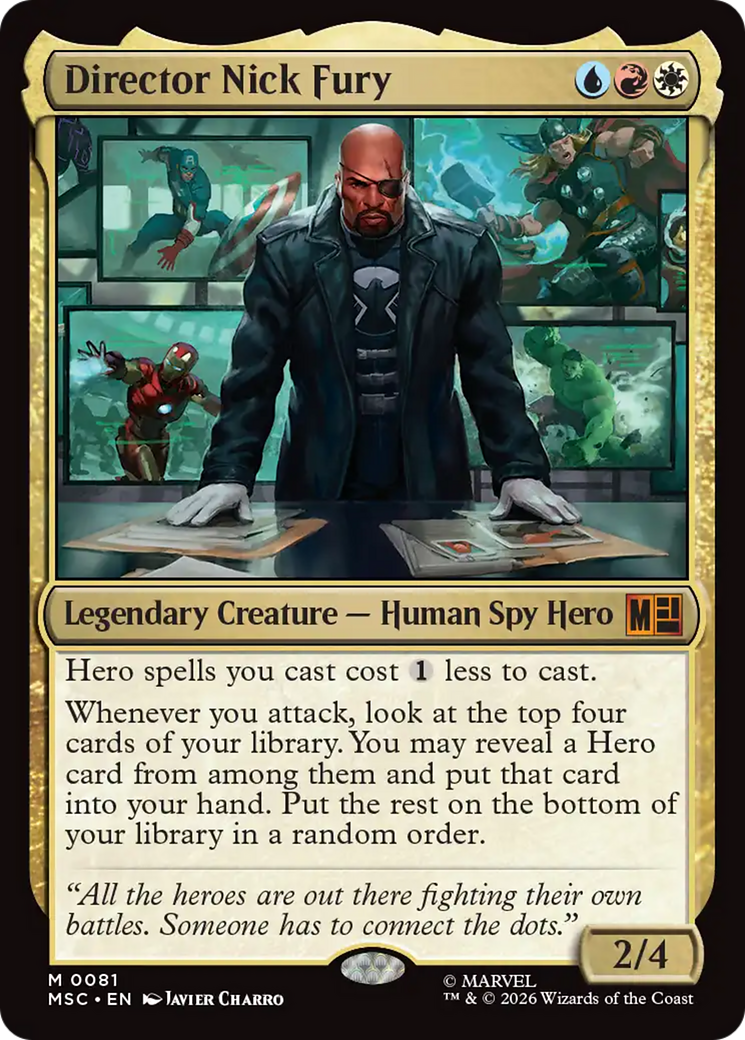 Director Nick Fury [Marvel Super Heroes Commander] MTG Single Magic: The Gathering | Red Claw Gaming