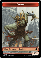 Goblin (0008) // Wurm Double-Sided Token [Ravnica Remastered Tokens] MTG Single Magic: The Gathering | Red Claw Gaming